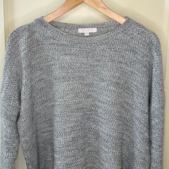 SALE 2/15 Don’t Ask Why Light Weight High/Low Knit Sweater Light Grey, One Size. - Picture 2 of 10